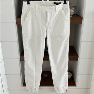 Banana Republic Ivory Corduroy Trousers